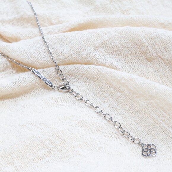 Kendra Scott - Elisa - Silver White Pearl Pendant Necklace - Picture 3 of 3